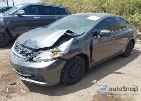 2014 Honda Civic Lx из США, поврежденный, VIN 19XFB2F52EE072321